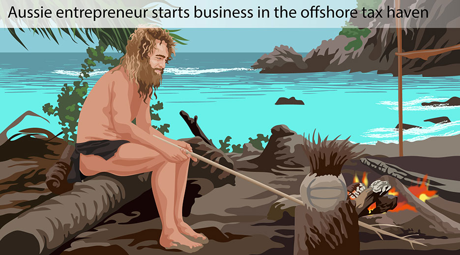 Aussie entrepreneur castaway - Cayman Islands