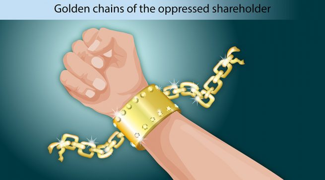 Oppressed shareholder golden chains