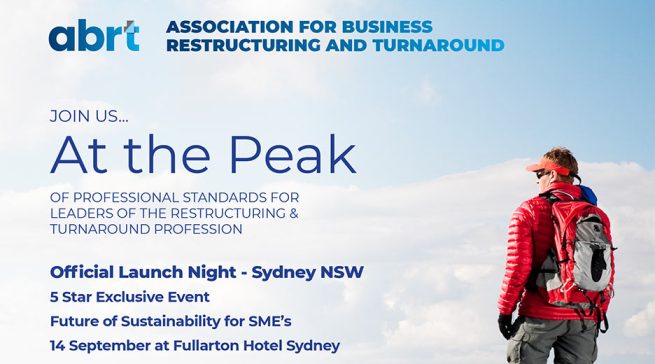ABRT invitation for Official Launch Night – Sydney NSW
