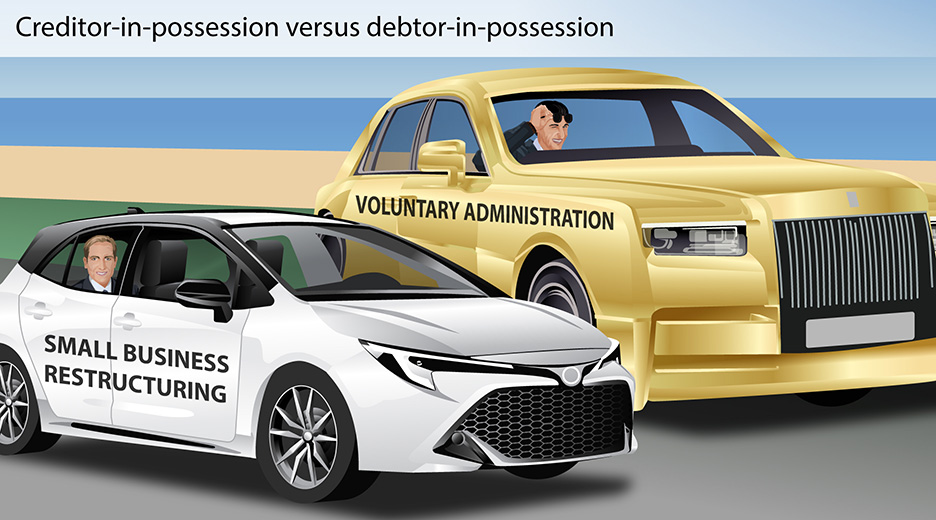 Creditor-in-possession versus debtor-in-possession